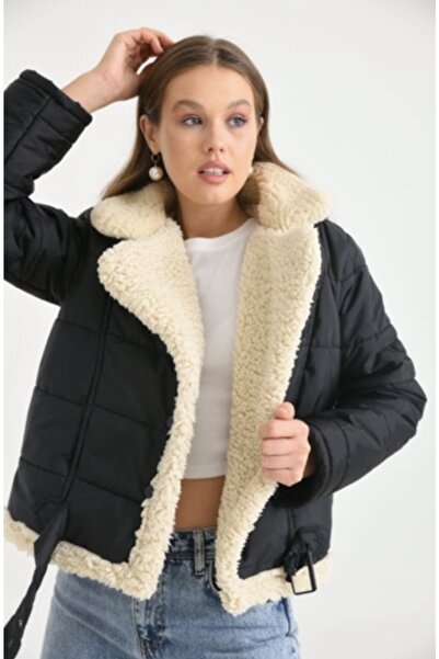 YILMAZBARMAZ Γυναικείο γούνινο παλτό με λεπτομέρειες