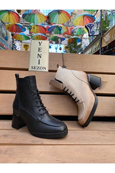 Venüs 2254706K Hakiki Deri Topuklu Bağcıklı Spor Klasik Bot