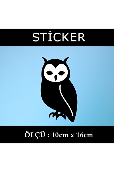 Fresh ملصق بومة - قطعتان من خوذة خزانة نافذة السيارة والدراجة النارية