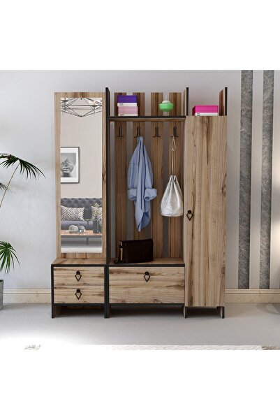 Meltem Çelik - BMdekor Aynalı Portmanto Loft Çırağan