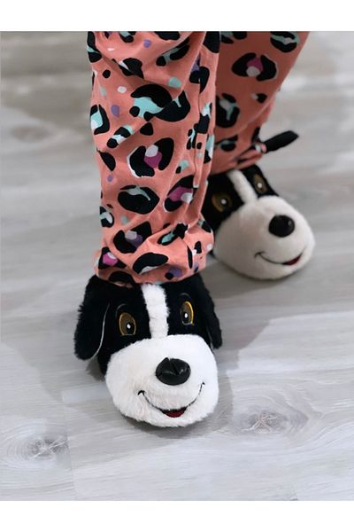 STOCON Unisex Dog Figured Home Boots No Sound Αντιολισθητική σόλα Παντόφλες για το σπίτι