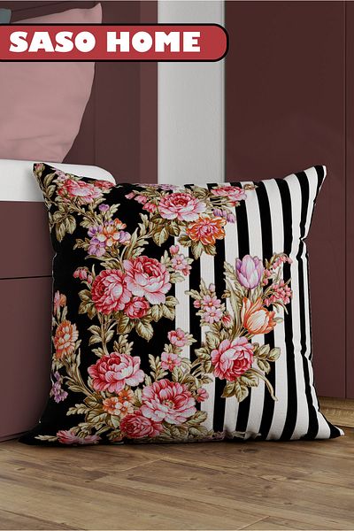 SasoHome Dream Of A Flowers Motiv Decorativ Cadou Arunca Perna - Feta De Perna