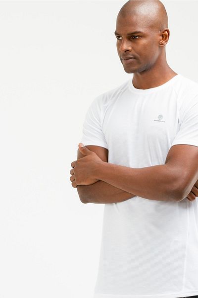 speedlife ΑΝΔΡΙΚΟ ΛΕΥΚΟ T-SHIRT SPORTS Ανδρικό μπλουζάκι με λαιμόκοψη Hillside