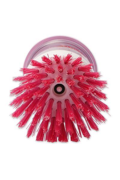 Flora Dish Brush with Detergent Tank F389 White/pink