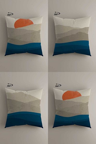 LadiesHome Modern Decorative Design Double Sided Digital Printed 4-Piece Decorative Throw Pillow Cover