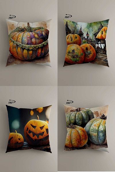 LadiesHome Modern Decorative Design Double Sided Digital Printed 4-Piece Decorative Throw Pillow Cover