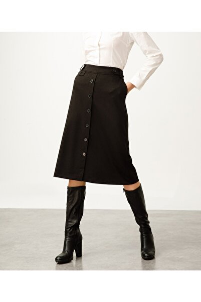 Ekol Front Buttoned Midi Skirt 2021