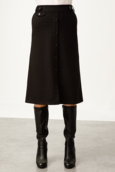 Ekol Front Buttoned Midi Skirt 2021