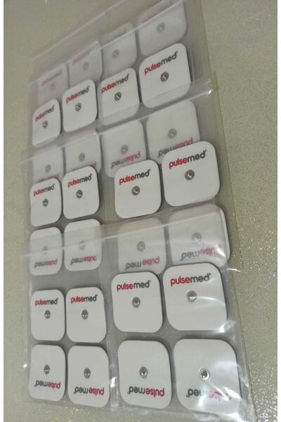 Pulsemed -- Tens Cihazı Çıt Çıtlı Yedek Elektrot 5x5 Tens Pedi 4 Lü ( 8 Paket )
