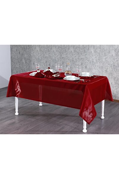 Finezza طقم أدوات مائدة كريستال مونوراي قماش أحمر 8 قطع. 160x220 سم 17 قطعة. ...