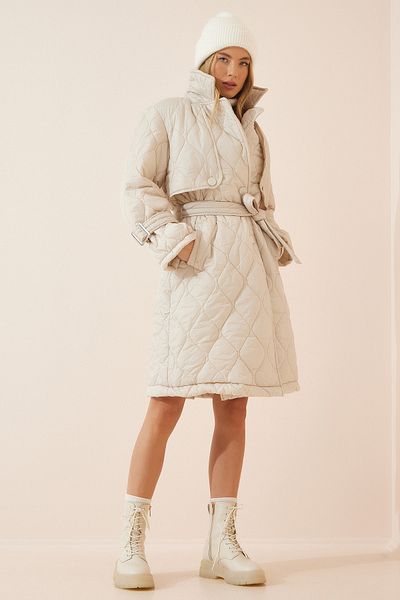 Happiness İstanbul Coat - Beige - Puffer