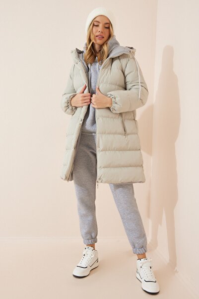 Happiness İstanbul Coat - Gray - Puffer