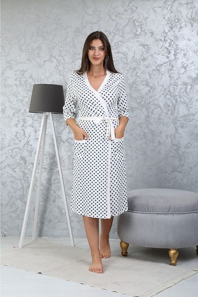 Semm Mix Belted Morning Gown
