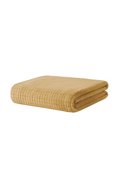 Puffy Trinity Double Wellsoft Blanket - Mustard