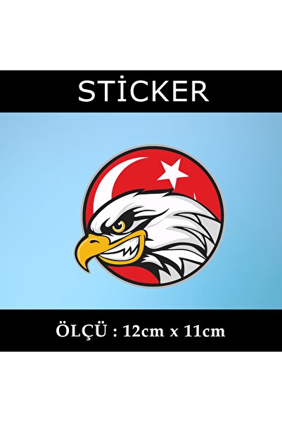 Fresh ملصق ملصق Moon And Star Flag Tr - قطعتان من خوذة خزانة الزجاج الأمامي ل...