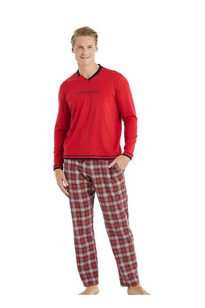 Blackspade Red Melange Men's Pajama Set 30922