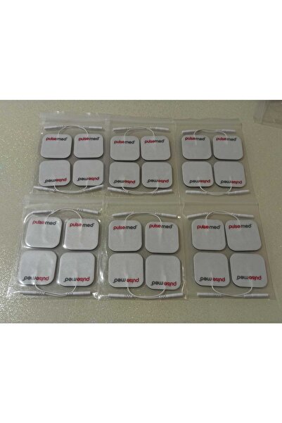 Pulsemed Tens Cihazı Kablolu Yedek Elektrot 5x5 Tens Pedi 4 Lü ( 6 Paket )