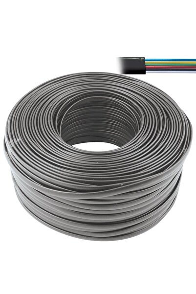 HQ SPEED Yassı Köken Kablo 6 Damar 100 Metre - Telefon Ve Veri Tesisatları Iç...