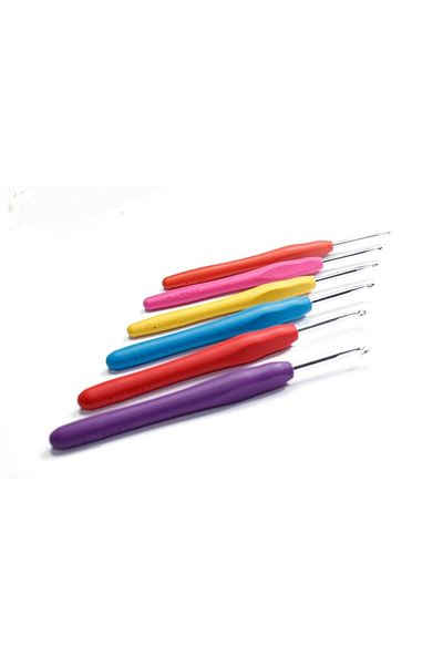 Hobi Dünyası Ergonomic Colorful Knitting Crochet with Elastic Handle Number: 3.5