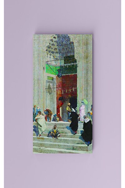 Carmen Osman Hamdi Bey - Yeşil Cami Önü Kanvas Tablo - Başyapıtlar