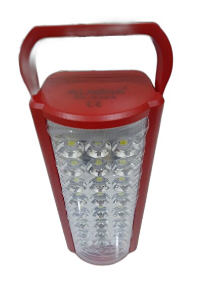 ALMİNA 24 Büyük Ledli Kırmızı 80 Saat Yanan Usb Şarjlı Led Işıldak - Telefon ...