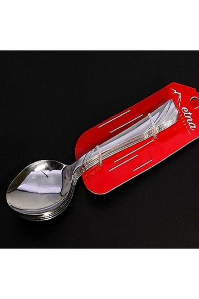 Etna Dessert Spoon Set of 6 Stainless Steel