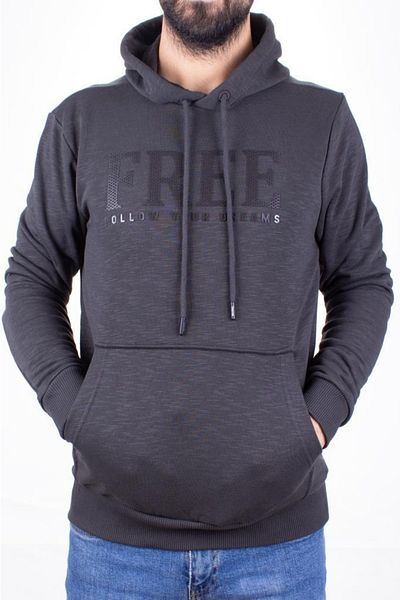 Twister Jeans Twister 1930 Anthracite Hooded Men's Sweatshirt