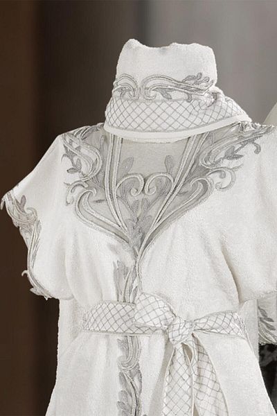 ZEBRA CASA Tiara 3 Piece Honeymoon Bathrobe