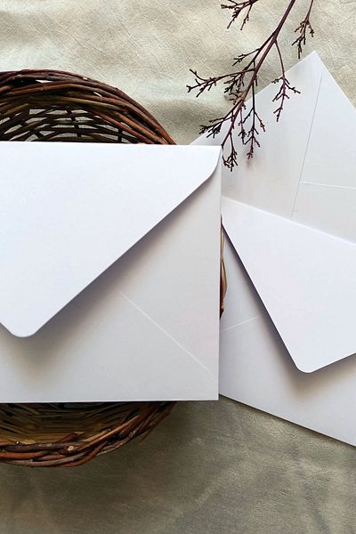 Dekorden White Invitation Envelope, 13x18 Cm.