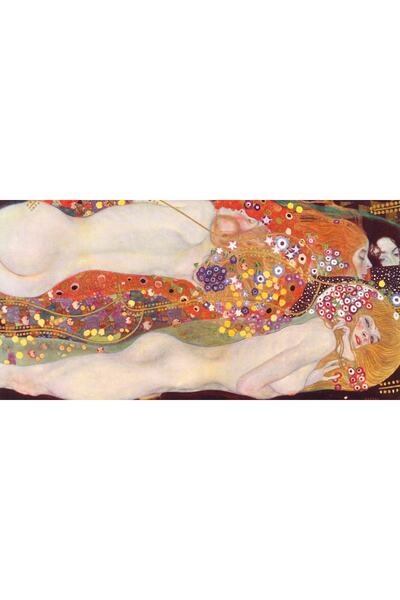 Carmen Gustav Klimt - Su Yılanları Kanvas Tablo -başyapıtlar