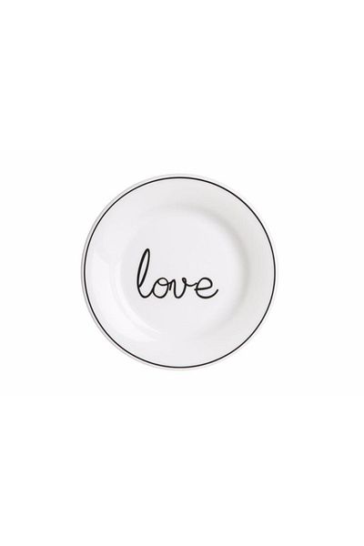 Porland 17 Cm Porcelain Hope 6-Piece Flat Plate Set