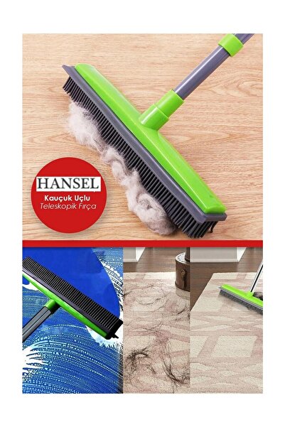 Hansel Kauçuk Uçlu Halı Cam Tiftik Toz Süpürücü | Teleskopik Saplı Uzayabilen...