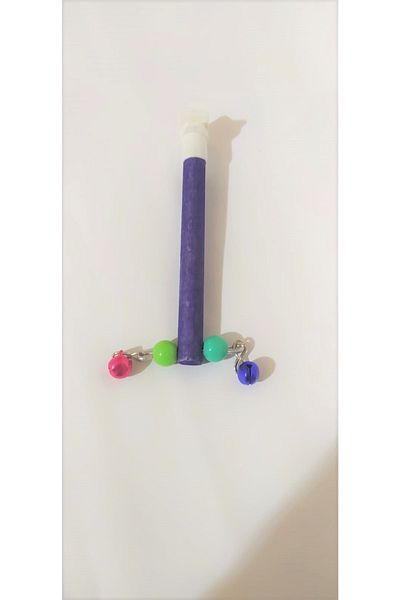 SAKAPET 2 Single Perches with Budgie Bells
