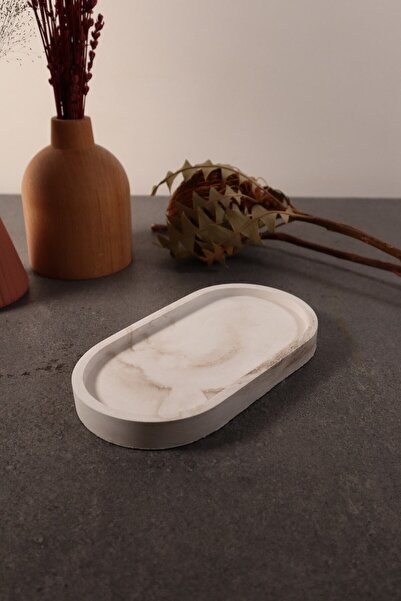 selens party Dekoratif Mermer Görünümlü Vizon Beton Mum,takı Ve Saksı Altlığı...