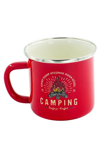 Orcamp Retro Emaye Kupa Bardak Camping