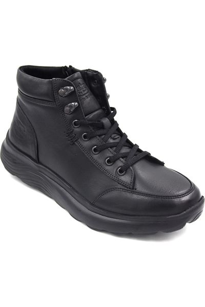 Dockers By Gerli Dockers 233072 Μαύρες Γνήσιες Δερμάτινες Ανδρικές Μπότες
