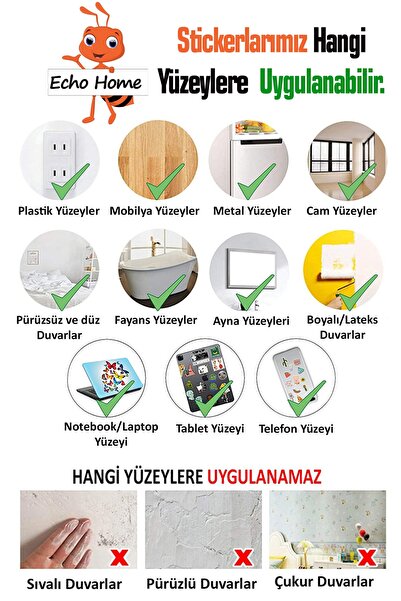 Echo Home Yılbaşı Sticker Noel Baba Ren Geyiği Kurabiye Adamlar Ve Kar Taneleri