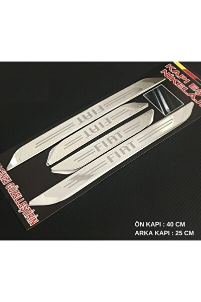 Genel Markalar Fiat Uno Nikelaj Krom Plastik 4 Parça Kapı Eşik Setiseti