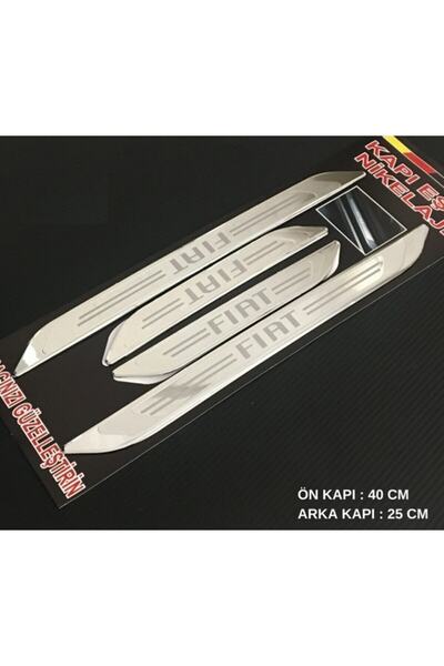 KARA AUTO Fiat Tipo Nikelaj Krom Plastik 4 Parça Kapı Eşik Setiseti