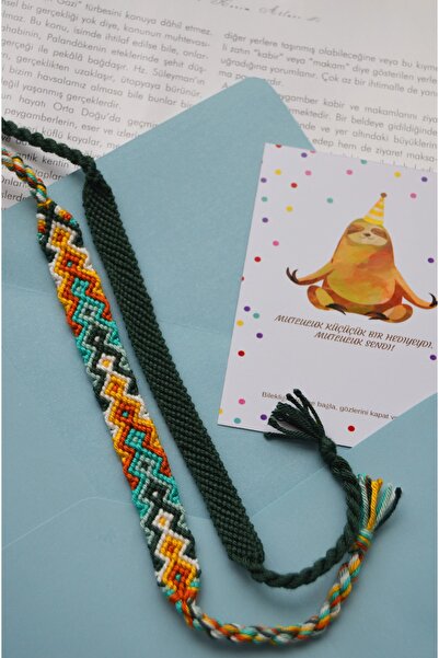 Bidüğüm نموذج سيدة Ayşe - مجموعة سوار منسوج وصناعة يدوية، ألوان قابلة للتعديل...