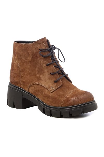 John May Γυναικείες μπότες Mar-22k-082-22606 Tobacco Suede - 239