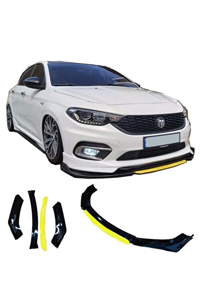 FTH GARAGE 4 Parça Ön Lip Üniversal Ön Tampon Eki Piano Black Mavi ( Renk Bel...