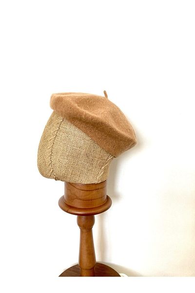 Bonito Gift Unisex Camel Color Felt Painter Beret