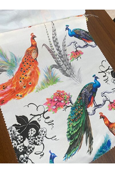 ŞEREF TEKSTİL Süet Kumaş Üstüne Baskılı Desenli Kumaş