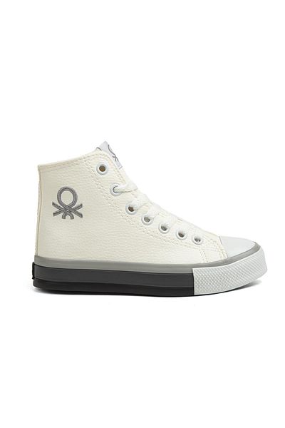 Benetton ®| Bn-30739 - 3374 White Gray - Children's Sneakers