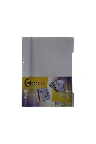 Bafix ملف سلكي بلاستيك Xl رمادي A4 (50 لتر)