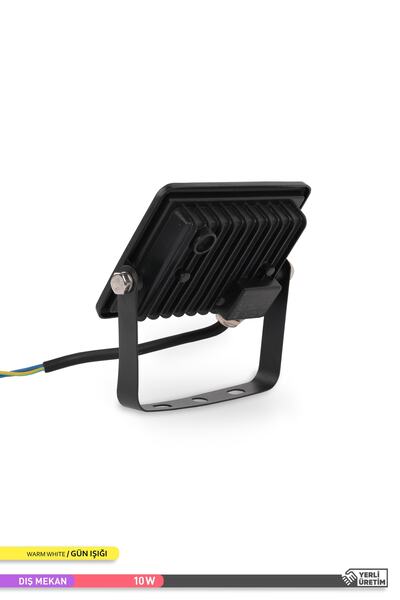 ACK 10w Smd Led Projektör Siyah Kasa 3000k Gün Işığı