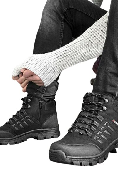 XStep Unisex Μαύρες μπότες πεζοπορίας