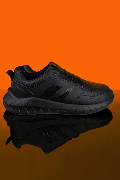 Walky - Jaws Black Ultra Light Comfortable Flexible Men's Casual Sports Sneaker Shoes