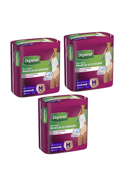 Depend Absorbent Panties Medium Size Medium Size 10 Pack 90 Pieces